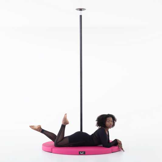 Lupit Crash Mat Round Standard Pink | 150 cm - 8 cm - Kinky-shoes