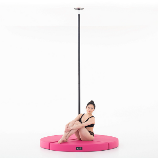 Lupit Crash Mat Round Standard Pink | 150 cm - 12 cm - Kinky-shoes