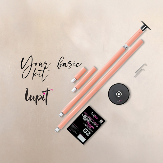 Lupit Pole Classic G2, Standard Lock, Powder Coated Desert Flower, 45mm - Kinky-shoes