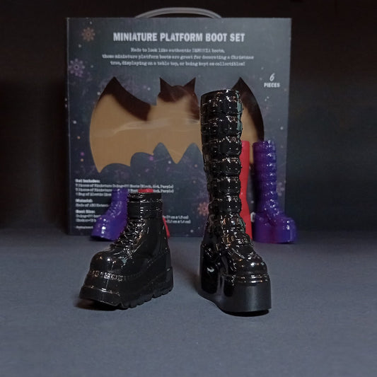 DemoniaCult Miniatuur Laarsjes - Kinky-shoes