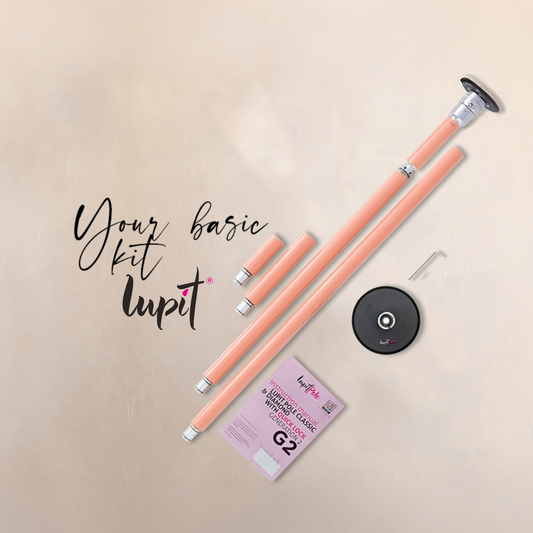 Lupit Pole Classic G2, Quick Lock™, Powder Coated Desert Flower, 45mm - Kinky-shoes