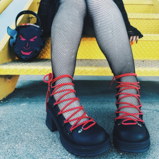 DemoniaCult HB 112 - Devils Head Handbag - Kinky-shoes