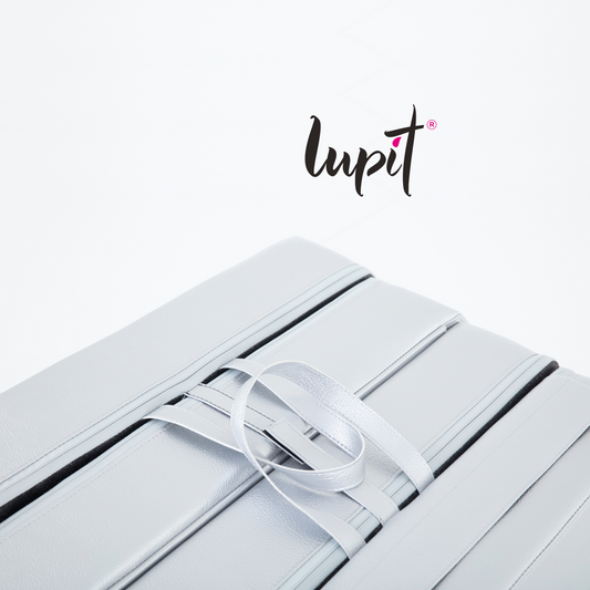 Lupit Crash Mat Round Premium Silver Metallic | 150 cm - 12 cm - Kinky-shoes