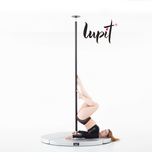 Lupit Crash Mat Round Premium Silver Metallic | 150 cm - 8 cm - Kinky-shoes