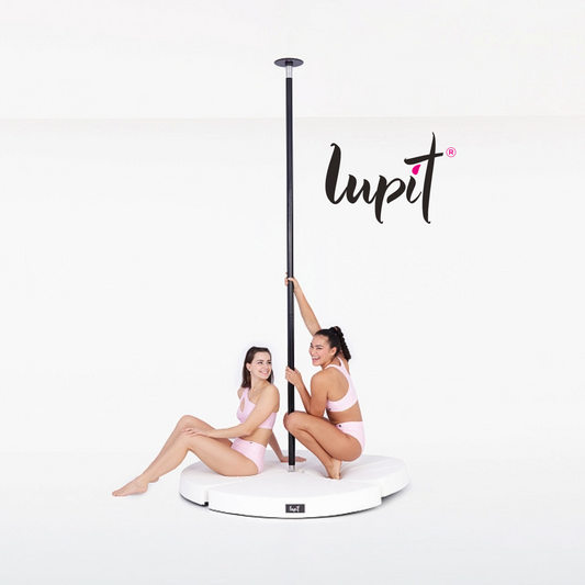 Lupit Crash Mat Round Premium White | 150 cm - 12 cm - Kinky-shoes