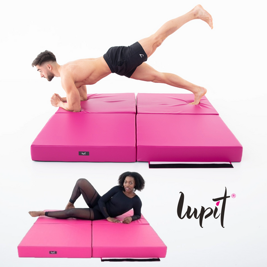 Lupit Crash Mat Square Multi-Use Standard Pink | 150 cm - 12 cm - Kinky-shoes