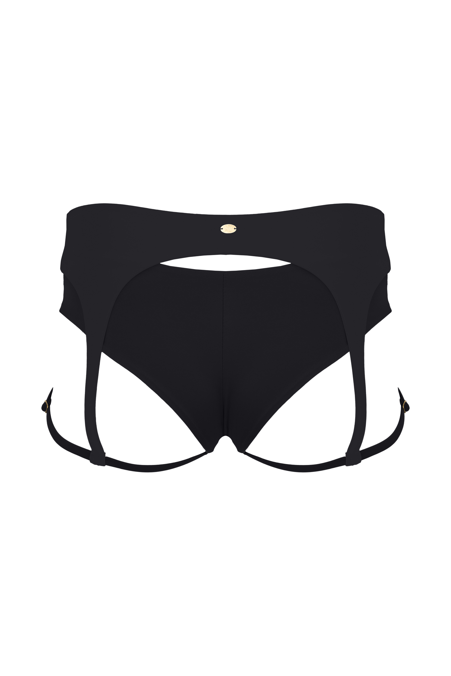 Ruby Garter Pole Dance Mens Shorts - Black - Kinky-shoes