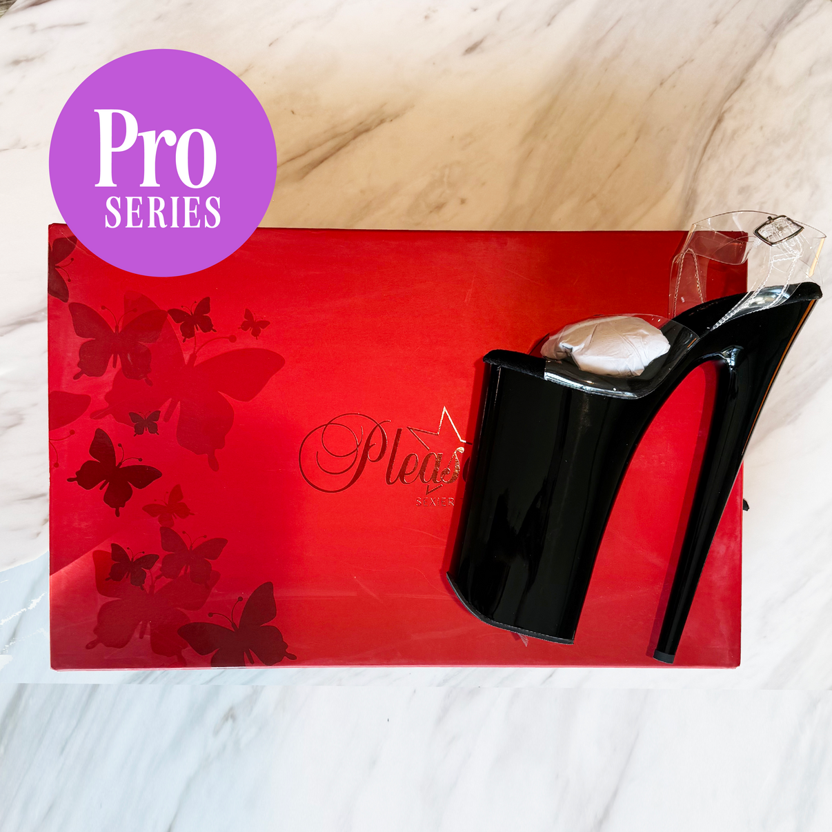 Pole Mom Design Invisible Shoe Protectors + Pro Series Protectors | For 9" Infinity Heels - Kinky-shoes