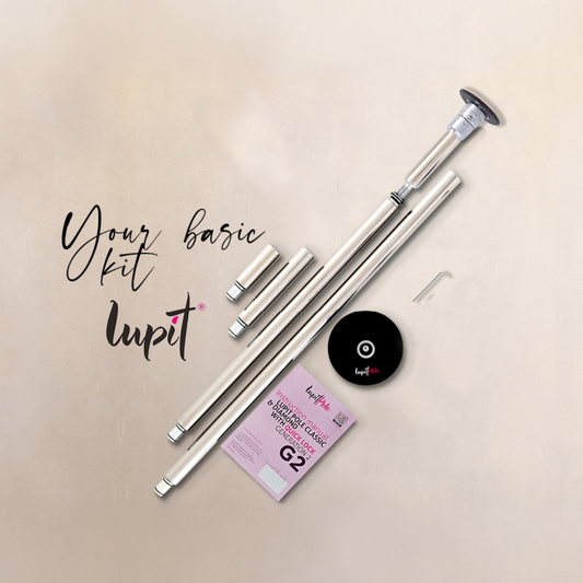 Lupit Pole Diamond G2, Quick Lock™, Stainless Steel (RVS), 45mm - Kinky-shoes