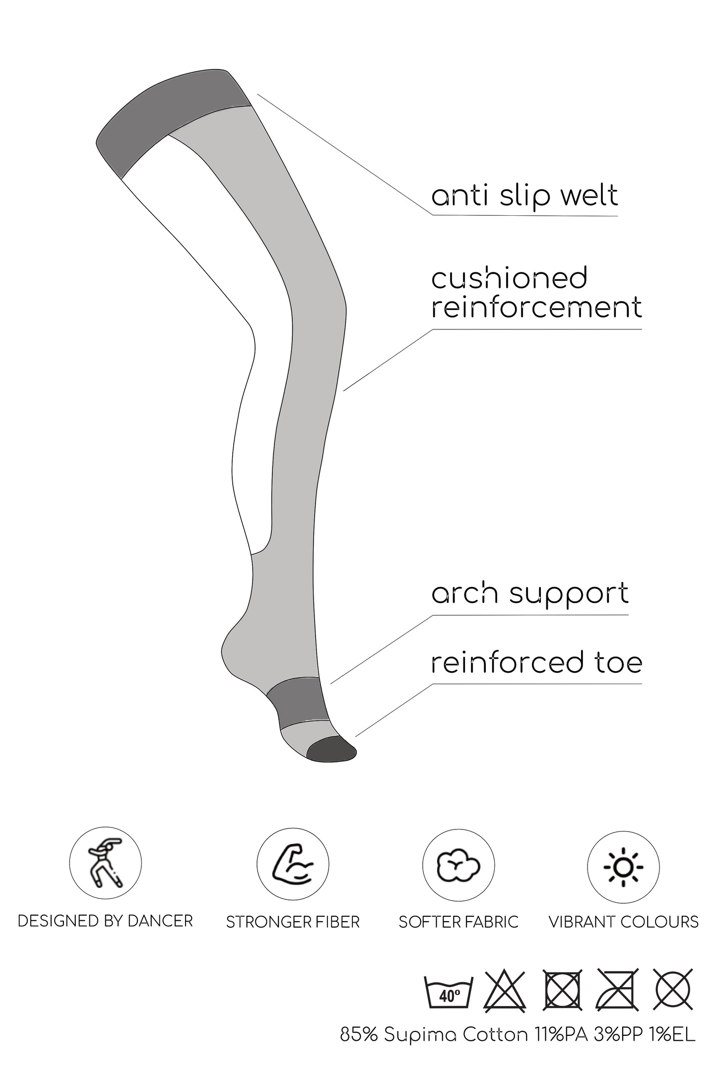 Mia Over-knee Dance Socks - Kinky-shoes