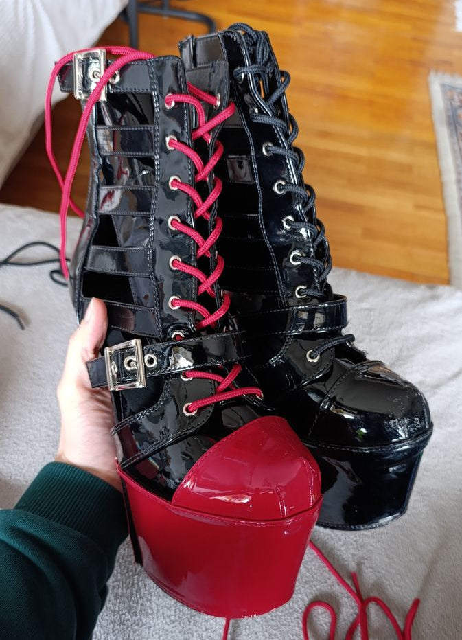 7" | Pleaser Shoe Protectors Rood