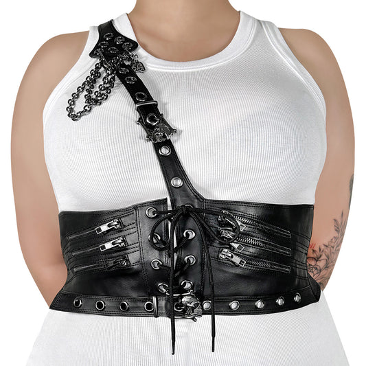 DemoniaCult DA 105 - Taille Riem - Waist Harness - Kinky-shoes