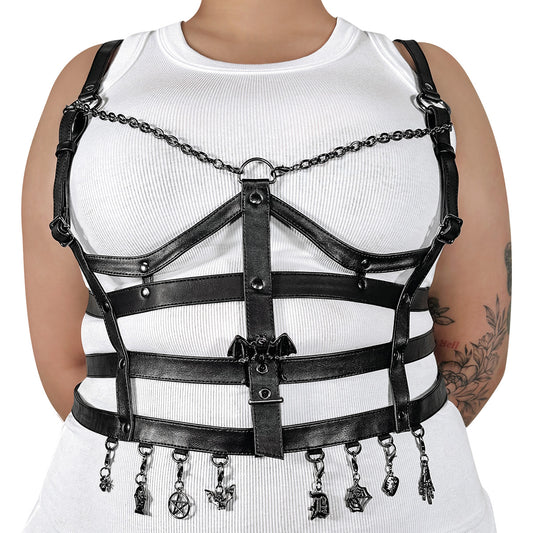 DemoniaCult DA 118 - Cage Body Harness - Kinky-shoes