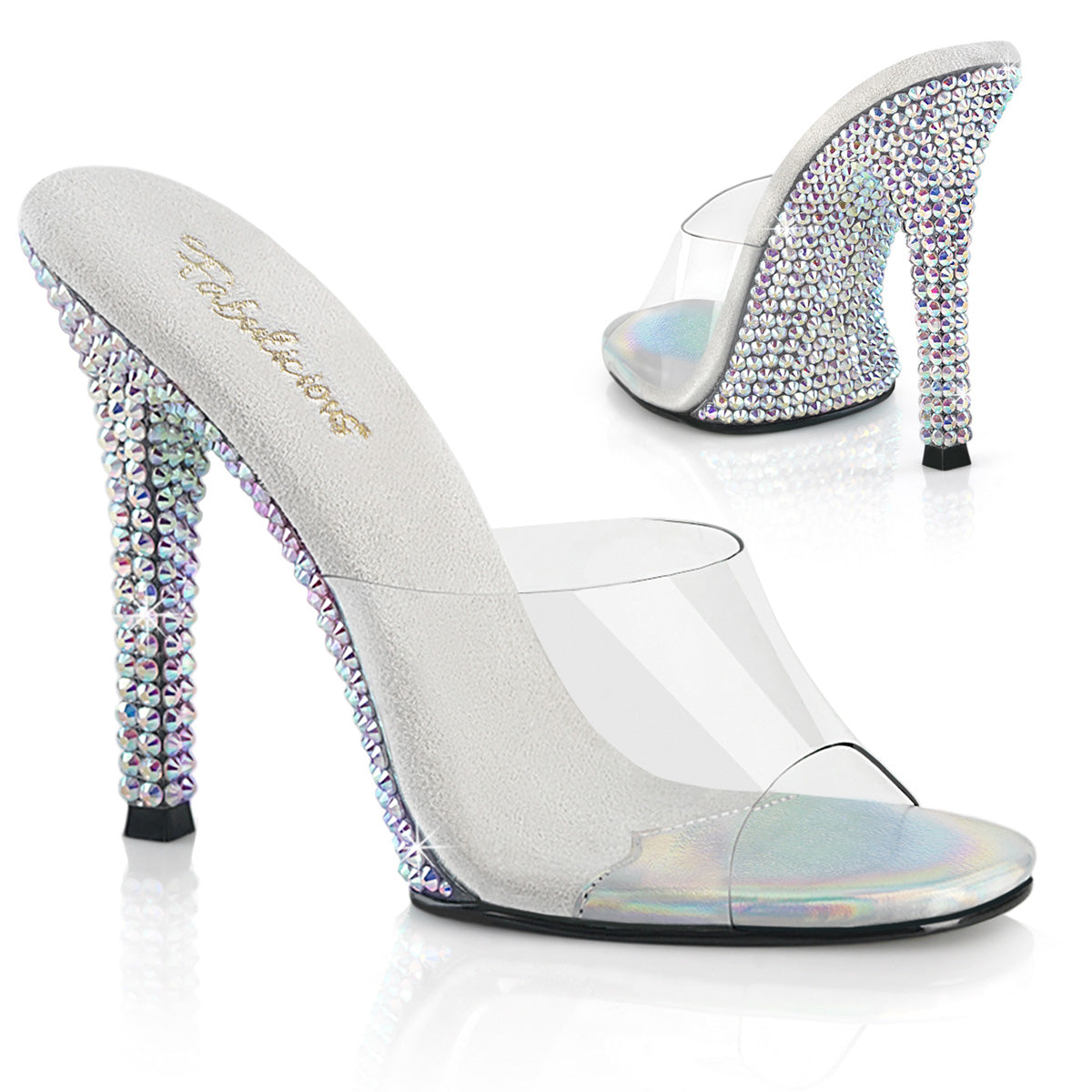 Clear and hot sale rhinestone shoes