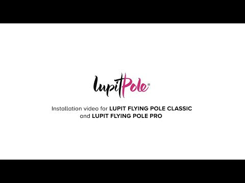 Lupit Aerial Flying Pole Extension | Black Rubber, 1050 mm - 45 mm