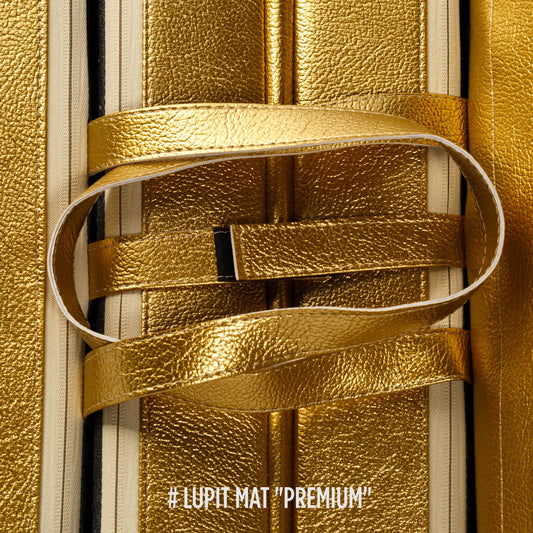 Lupit Crash Mat Square Multi-Use Premium Gold Metallic | 150 cm - 8 cm - Kinky-shoes