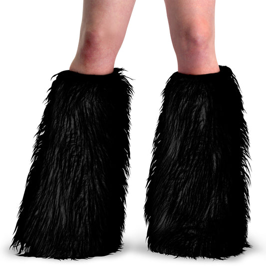 DemoniaCult Yeti - Faux Fur Boot Sleeves - Kinky-shoes