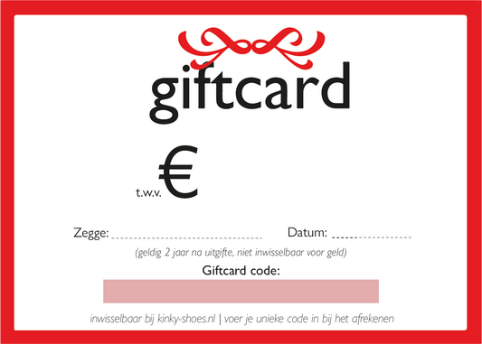 Kinky-Shoes Giftcard - Kinky-shoes