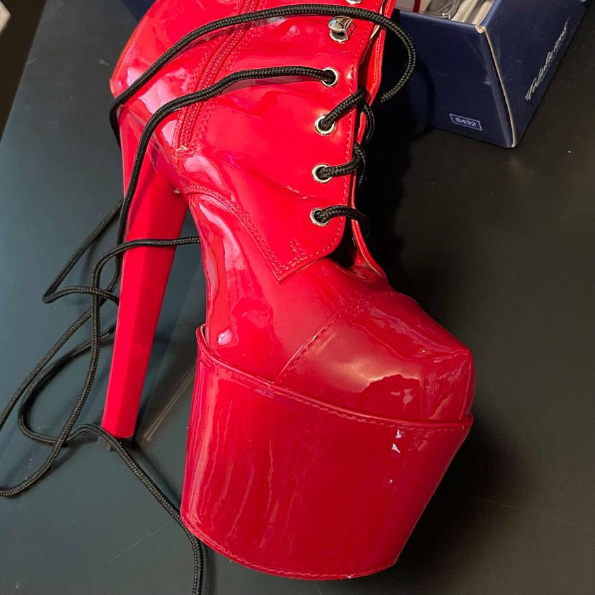 7" | Pleaser Shoe Protectors Rood
