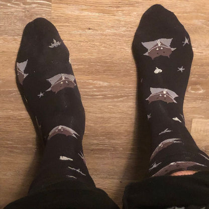 DemoniaCult Vampire Heart Knee High Socks | DH 202