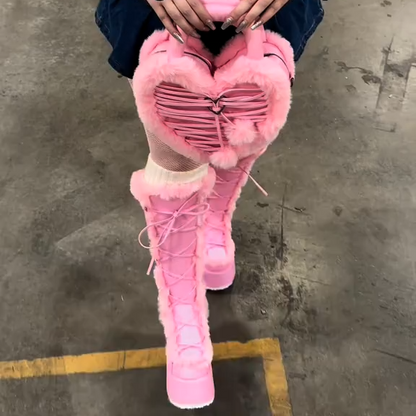 DemoniaCult HB 631 - Heart Shaped Purse