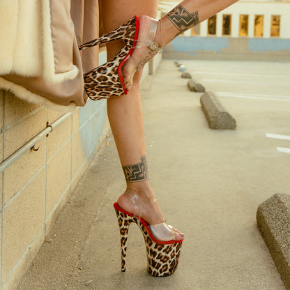 Pole Mom Design SKINS Wild Thing (Leopard Print) + Pro Series Protectors | For 8" Flamingo Heels