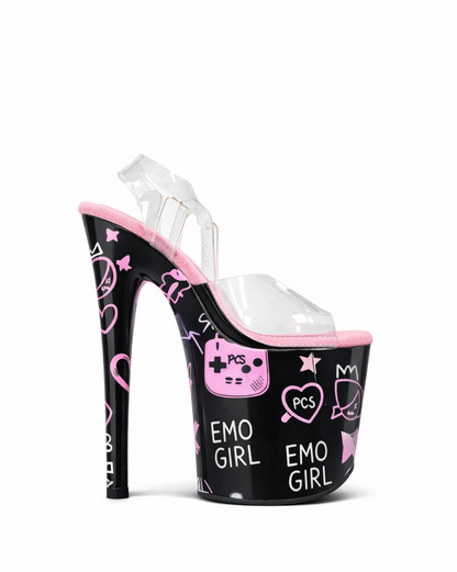 Pole Mom Design SKINS - Emo Girl | For 8" Flamingo Heels