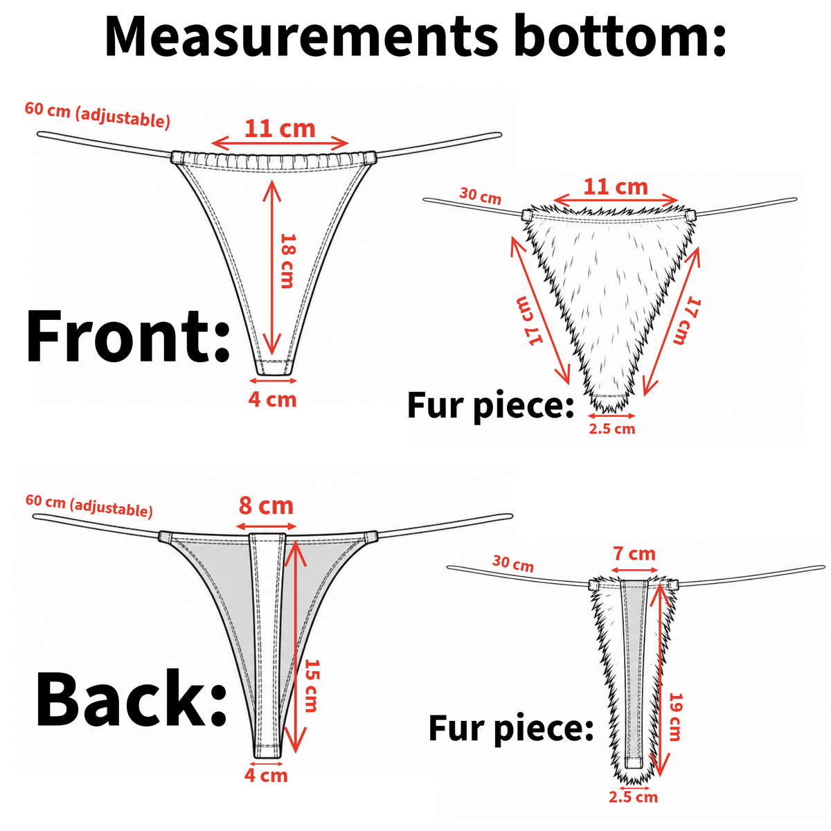 Pleaser Dancewear Fantasy 07FUR