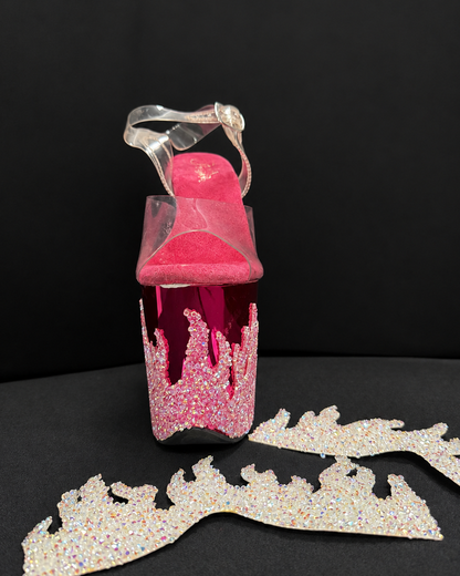 Pole Mom Design Rhinestone Flames - Diamond Inferno Add-Ons | For 8" Flamingo
