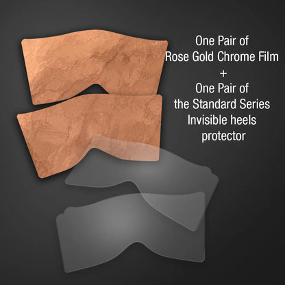 Pole Mom Design Rose Gold Chrome Repair Wrap + Standard Series Protectors | For 8" Flamingo Heels - Kinky-shoes