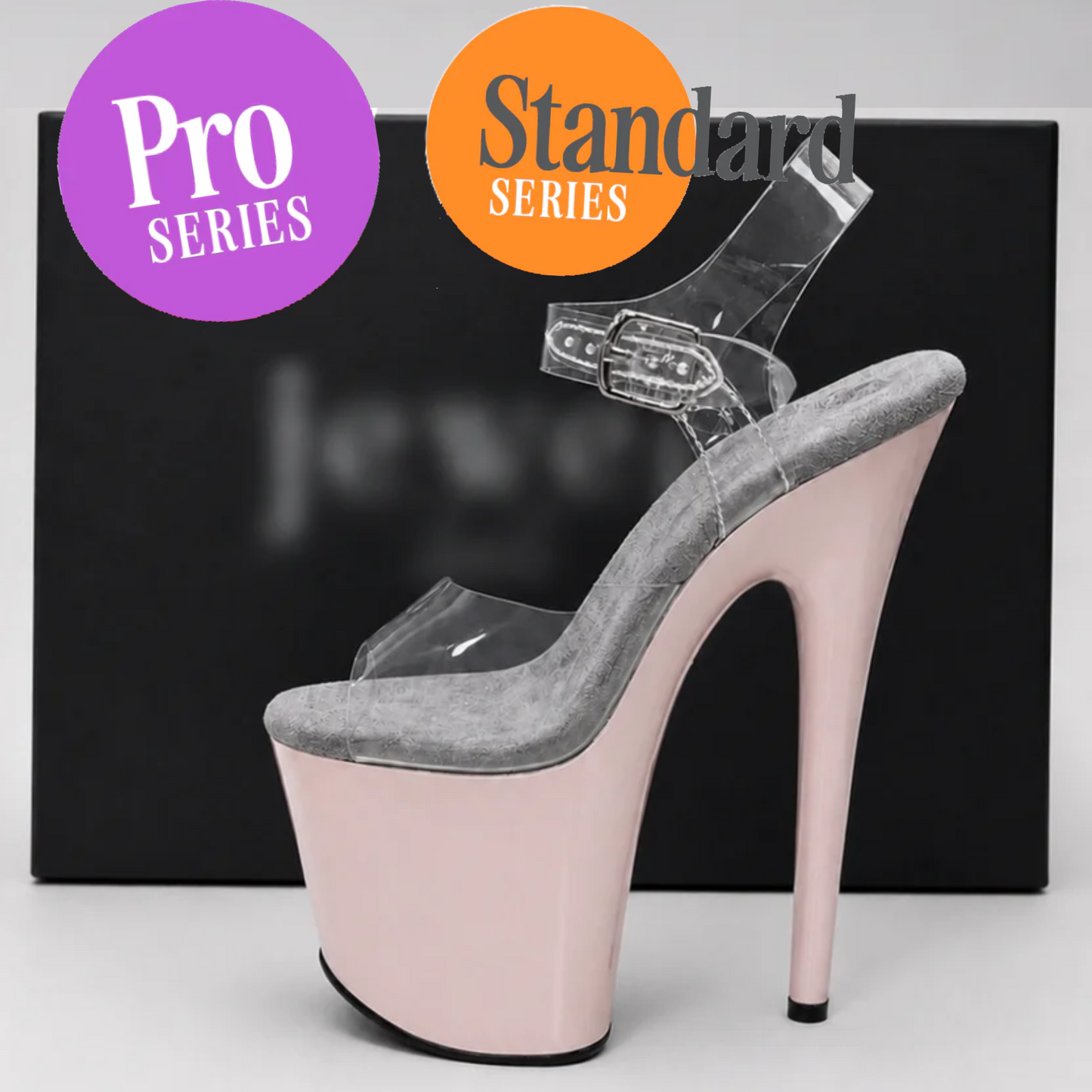 Pole Mom Design Invisible Shoe Protectors | For 8" Jewel Heels Sandals