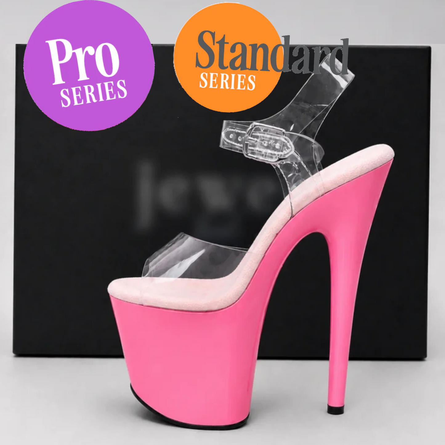 Pole Mom Design Invisible Shoe Protectors | For 8" Jewel Heels Sandals