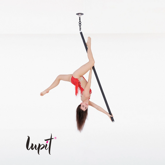Lupit Aerial Flying Pole Pro | Rubber Black | 2970 mm - 45 mm