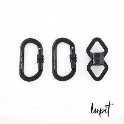 Lupit Aerial Hoop/Lyra | Basic Rigging Set (2x Carabinier + 1x Swivel)