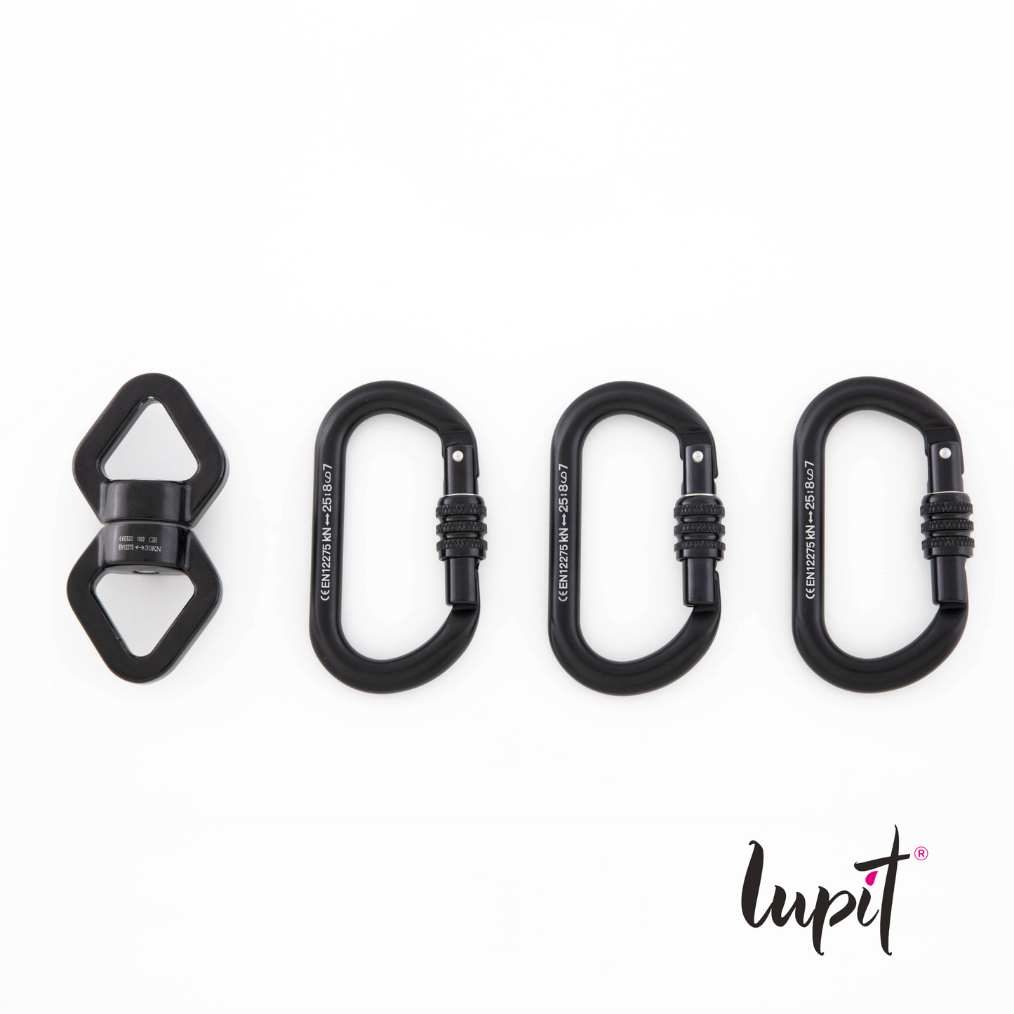 Lupit Aerial Hoop/Lyra | Single Rigging Set (3x Carabiner + 1x Swivel)