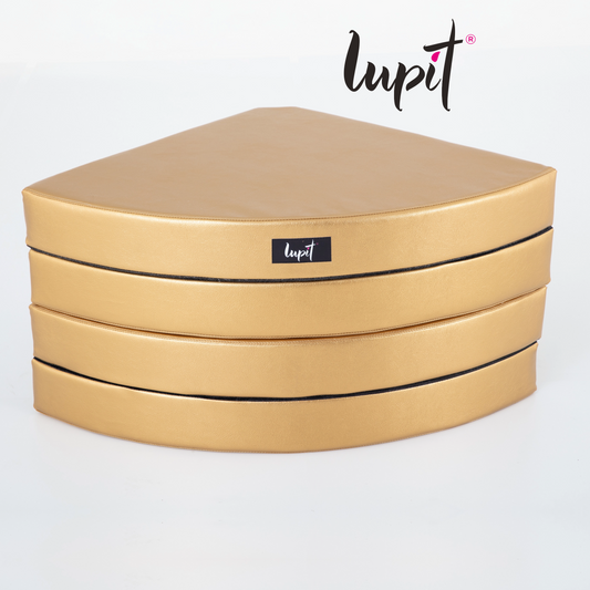 Lupit Crash Mat Round Premium Gold Metallic | 150 cm - 12 cm