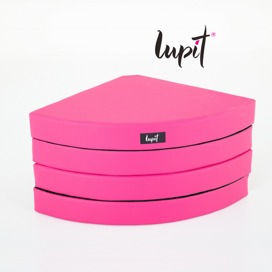Lupit Crash Mat Round Premium Pink | 150 cm - 12 cm