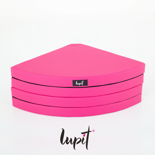 Lupit Crash Mat Round Premium Pink | 150 cm - 8 cm