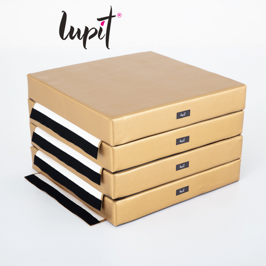 Lupit Crash Mat Square Multi-Use Premium Gold Metallic | 150 cm - 12 cm