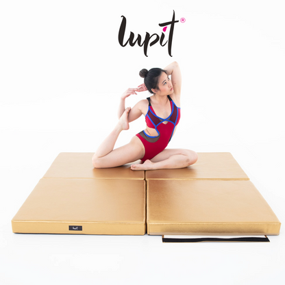 Lupit Crash Mat Square Multi-Use Premium Gold Metallic | 150 cm - 8 cm