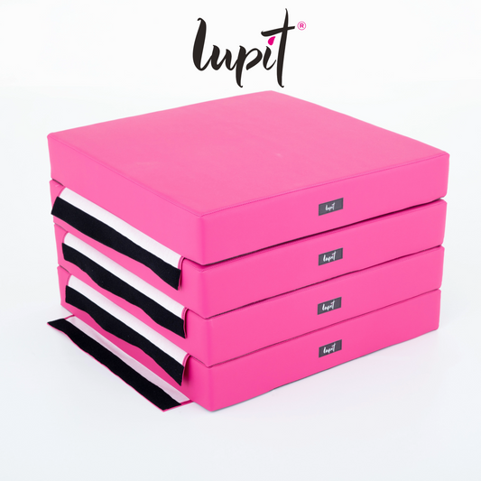 Lupit Crash Mat Square Multi-Use Premium Pink | 150 cm - 12 cm