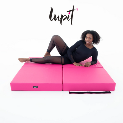 Lupit Crash Mat Square Multi-Use Premium Pink | 150 cm - 12 cm