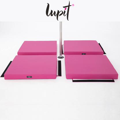 Lupit Crash Mat Square Multi-Use Premium Pink | 150 cm - 8 cm