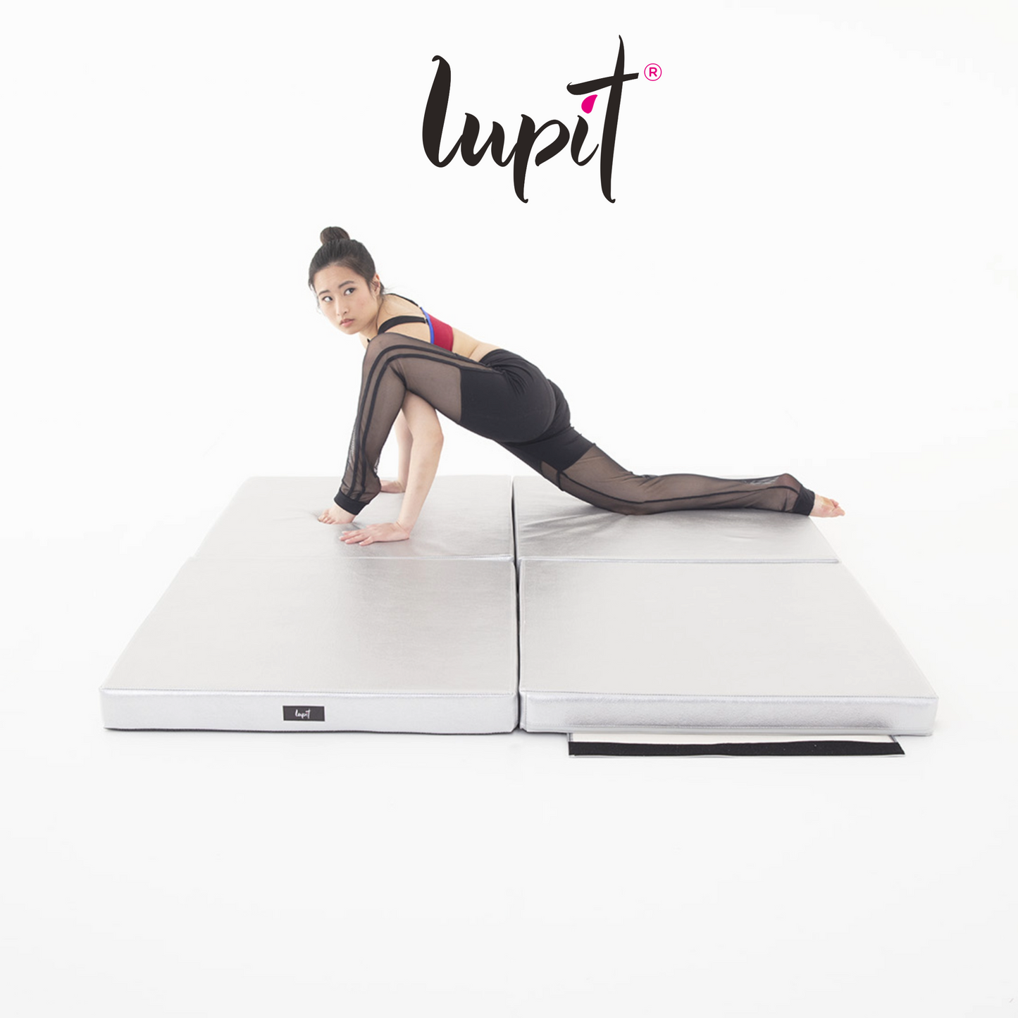 Lupit Crash Mat Square Multi-Use Premium Silver | 150 cm - 8 cm