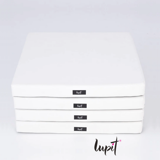 Lupit Crash Mat Square Multi-Use Premium White | 150 cm - 8 cm