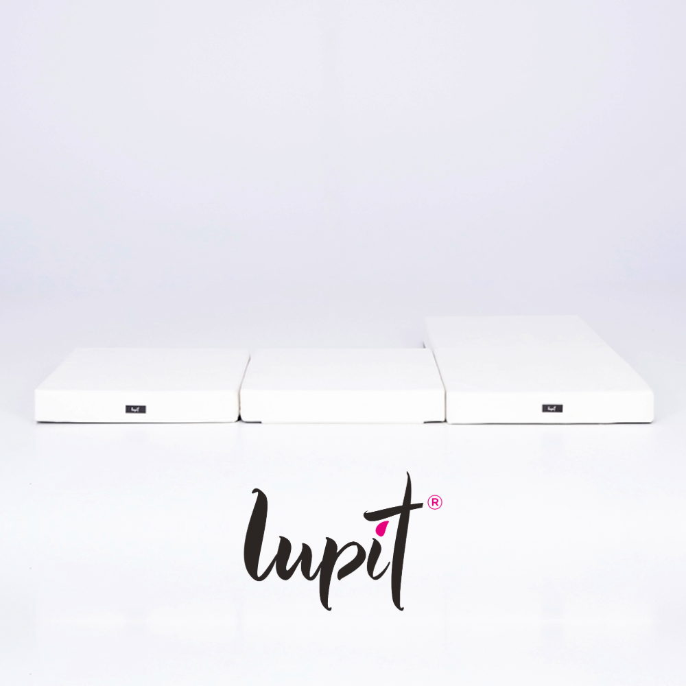 Lupit Crash Mat Square Multi-Use Standard White | 150 cm - 8 cm