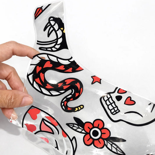 Pole Mom Design SKINS Love & Venom (Tattoo Flash) | For 8" Flamingo Heels