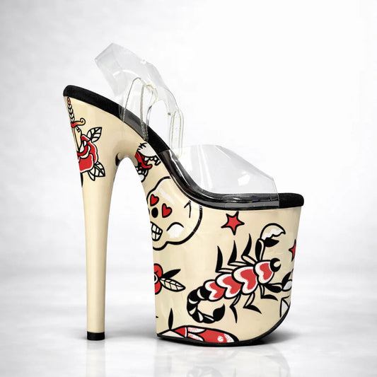 Pole Mom Design SKINS Love & Venom (Tattoo Flash) | For 8" Flamingo Heels