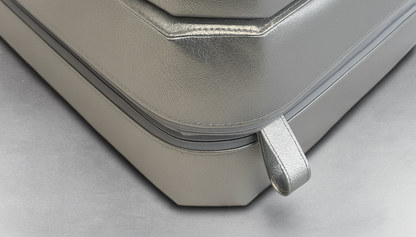 Lupit Crash Mat Round Premium Silver Metallic | 150 cm - 8 cm