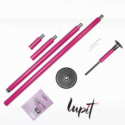 Lupit Pole Diamond G2, Quick Lock™, Powder Coated Pink, 45mm